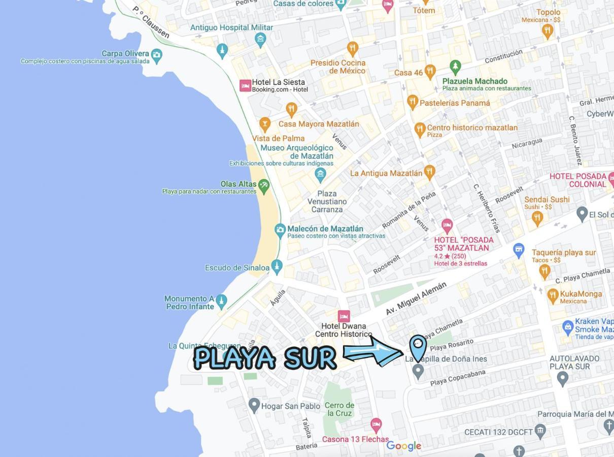 מזטלן Playa Sur, 5 Min Playa Camina, Machado, Olas! מראה חיצוני תמונה